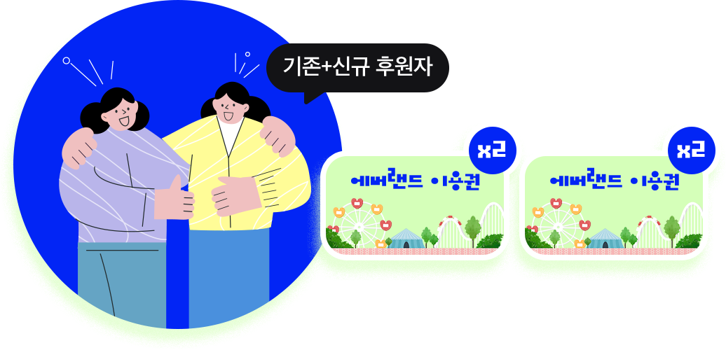 기존+신규 후원자 애버랜드 이용권 